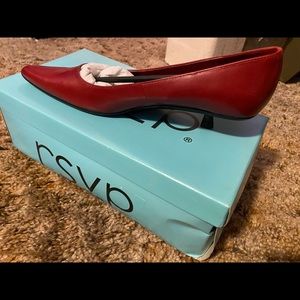 Red RSVP Pumps